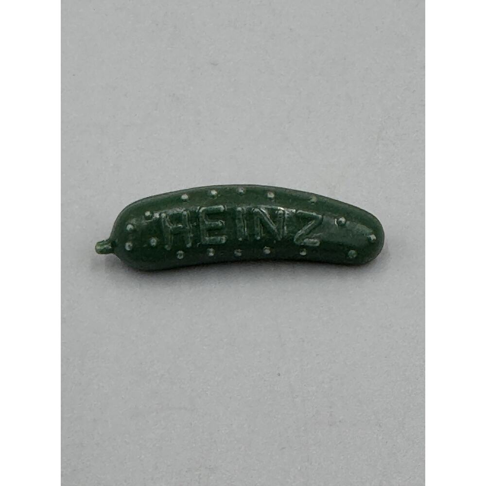 Vintage Plastic Heinz Pickle Green Lapel Pin